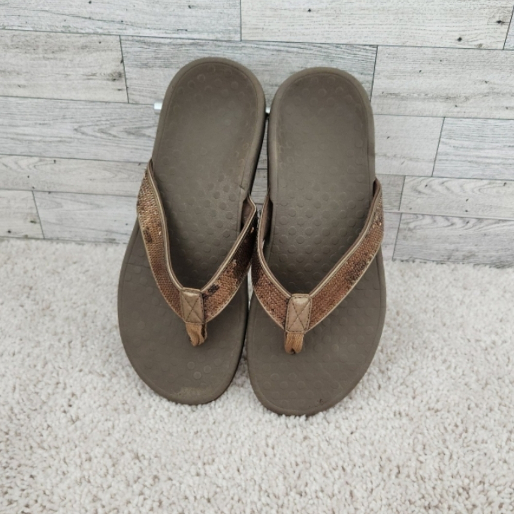 Vionic Tide Sequins Toe Post Sandals - Picture 4 of 6